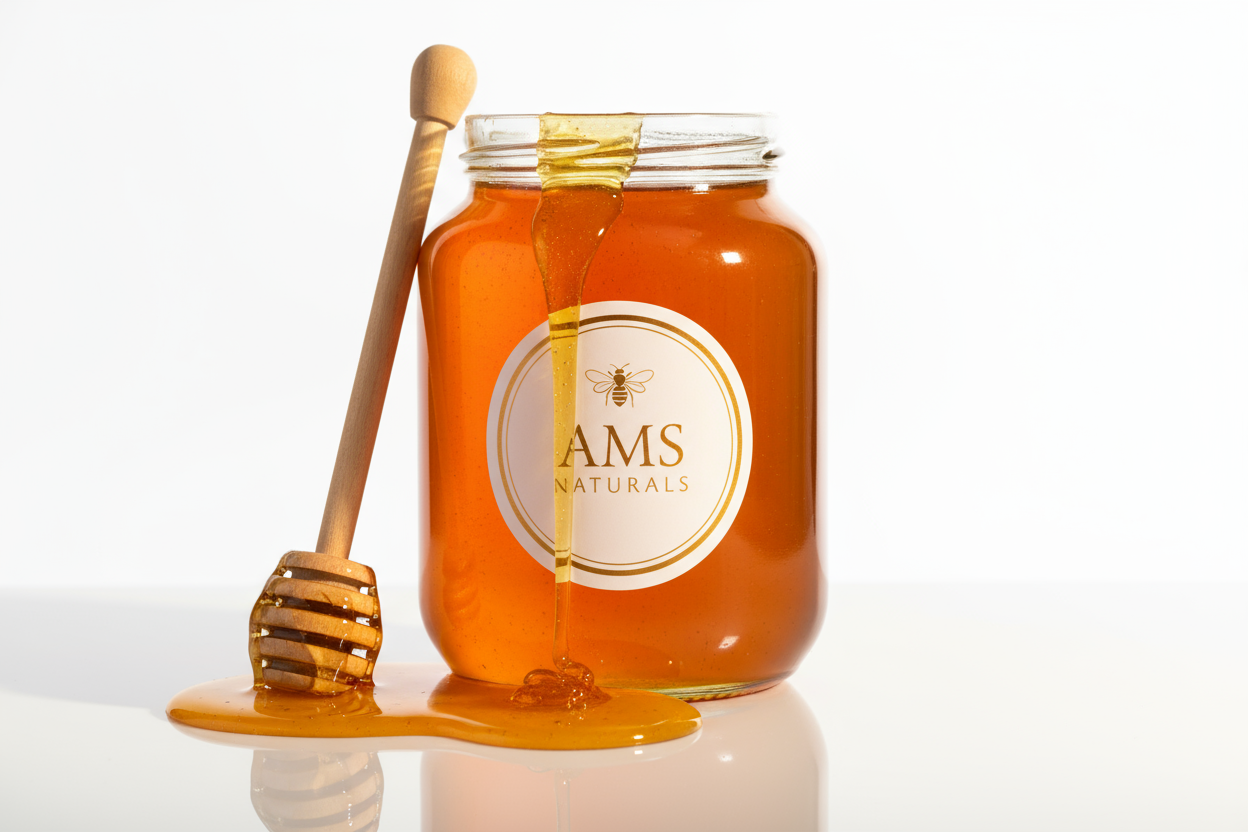 AMS Naturals Large Bees Honey - Product Shot 1