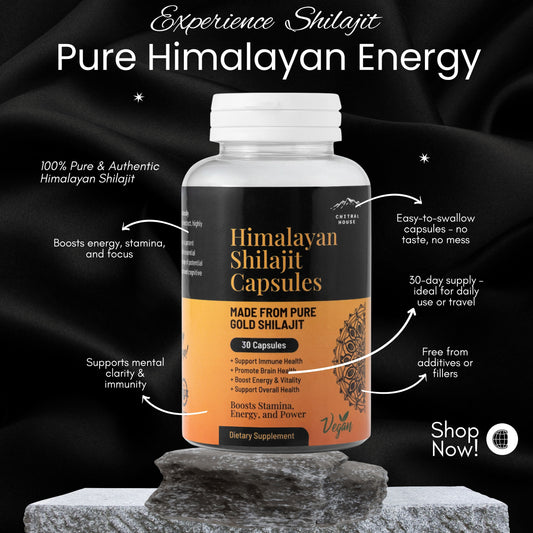 Shilajit Capsules – Pure Himalayan Energy in Every Dose