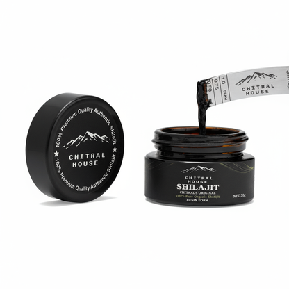 Chitral House Shilajit - Angled View