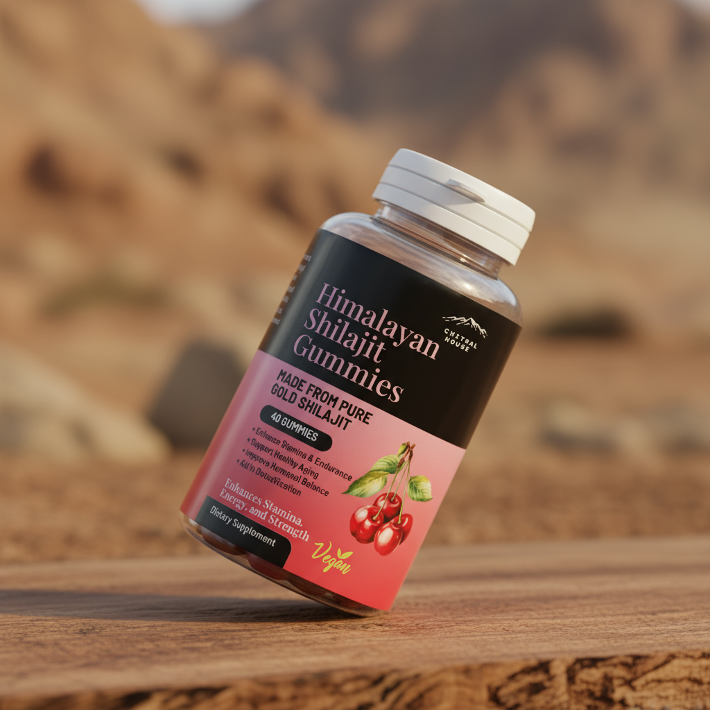 Shilajit Gummies - Angled View