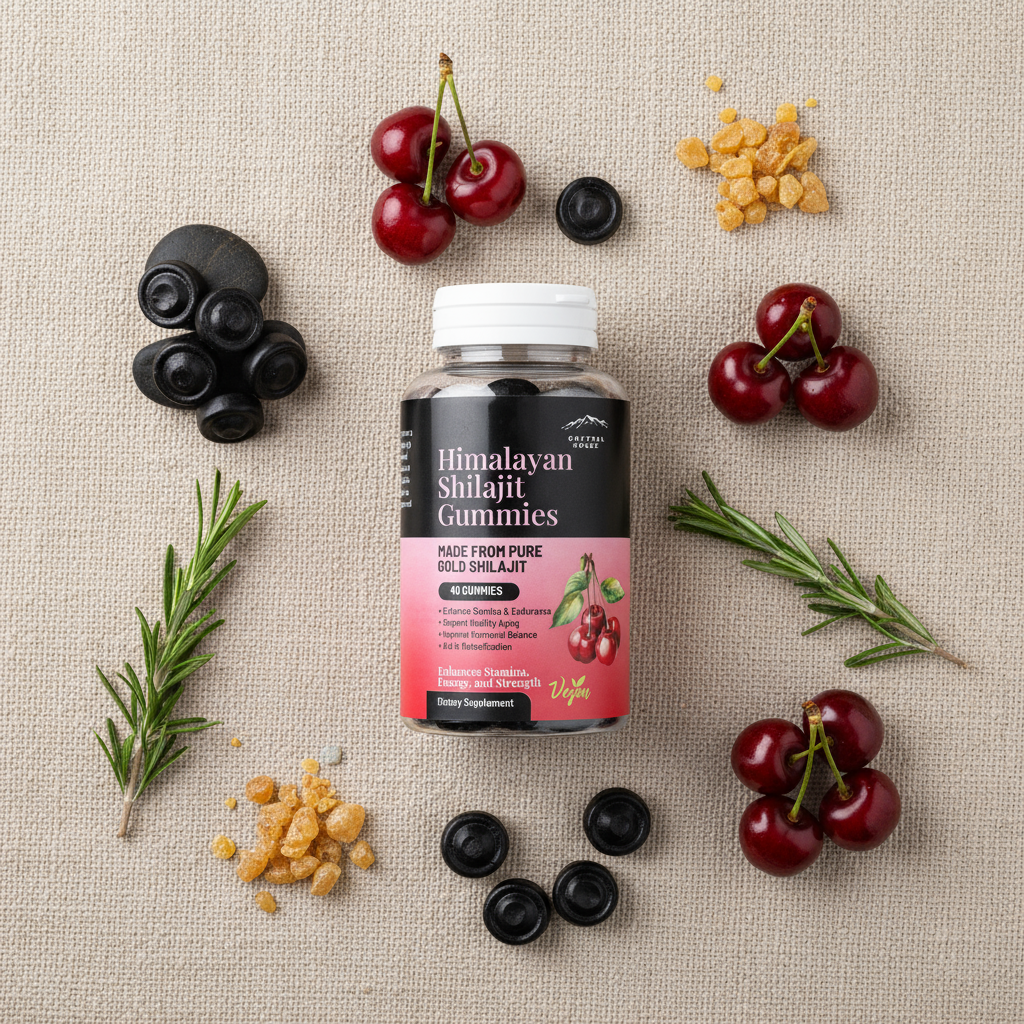 Shilajit Gummies - Flat Lay