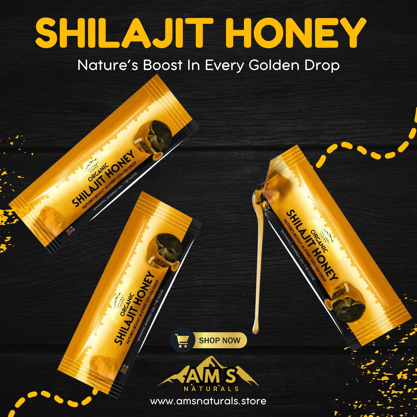 Honey Shilajit 30 Sachet Pack – Pure Himalayan Salajeet with Natural Honey