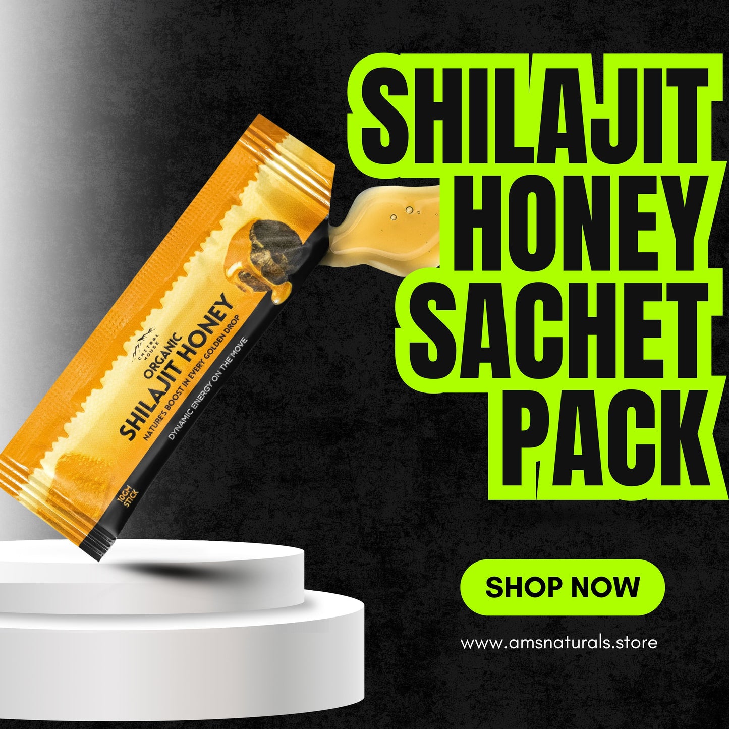 Honey Shilajit 30 Sachet Pack – Pure Himalayan Salajeet with Natural Honey